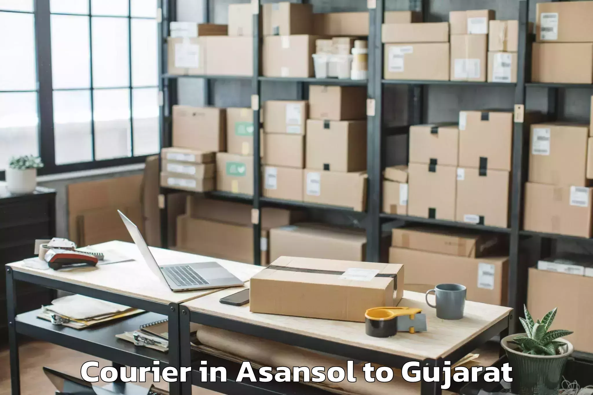 Asansol to Lunavada Courier